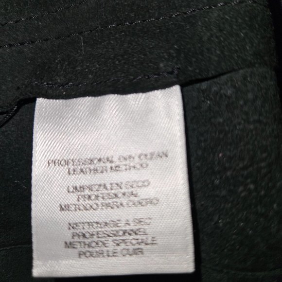 Moto Style Black Leather Jacket - Picture 7 of 7